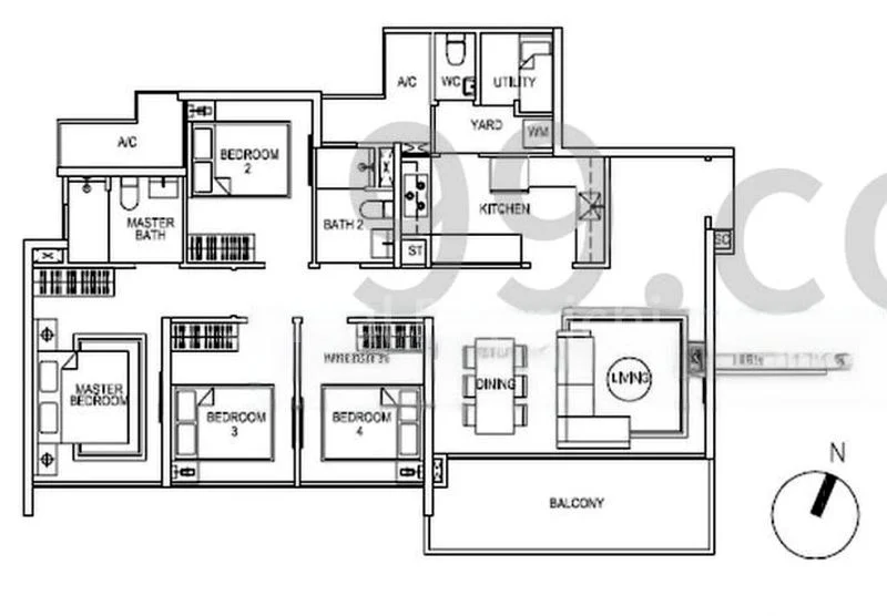 4 Bed Executive Condo for Sale in Skypark Residences - Image 13