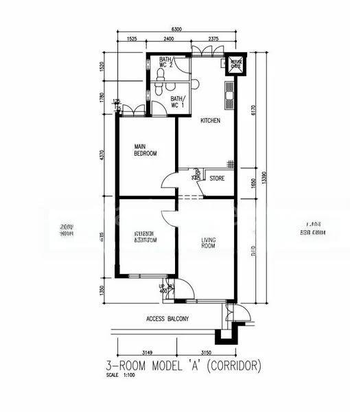 3 Room (3A) HDB for Sale in 339 Bukit Batok Street 34 - Image 9