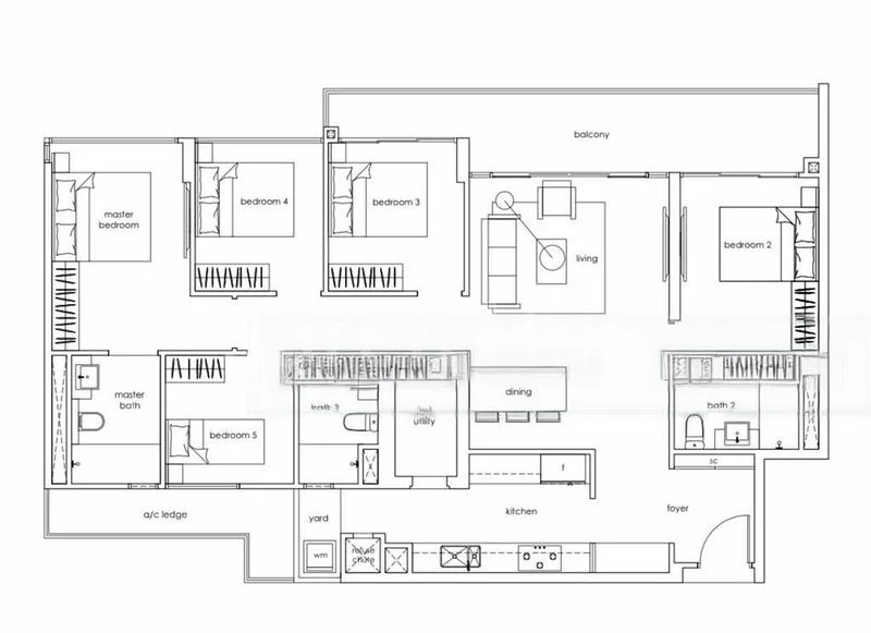 5 Bed Executive Condo for Sale in Heron Bay - Image 4