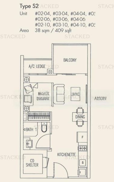 1 Bed Apartment (Condo) for Sale in  Suites @ Changi - Image 5