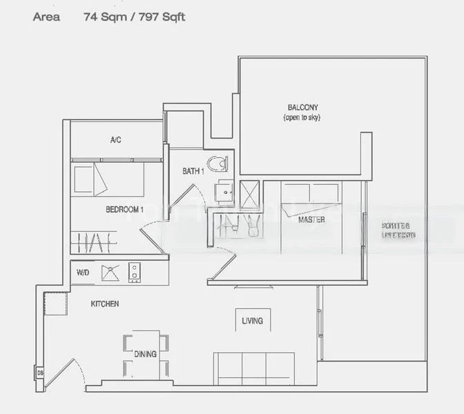 2 Bed Condo for Rent in  Eon Shenton - Image 11