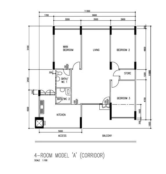 4 Room (4A) HDB for Sale in  637 Veerasamy Road - Image 11