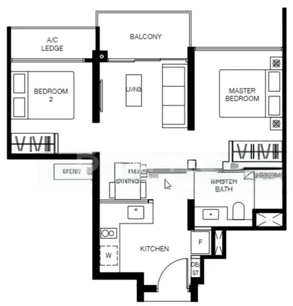 2 Bed Condo for Rent in  Le Quest - Image 4