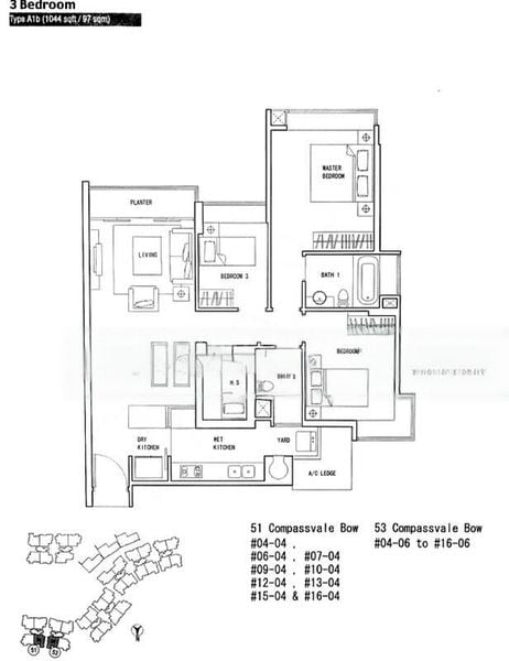 3 Bed Condo for Rent in  The Quartz - Image 7