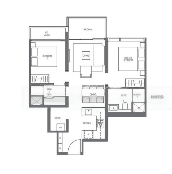 2 Bed Condo for Rent in Midtown Modern - Image 10