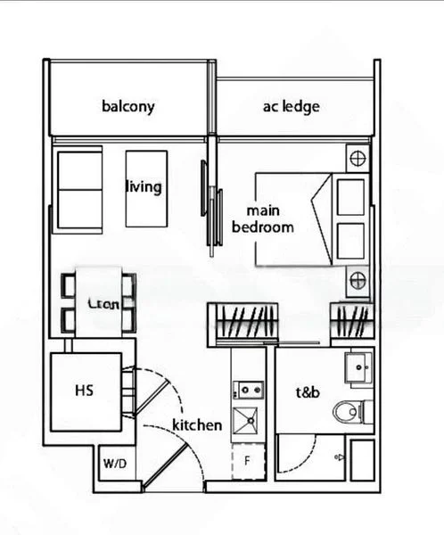 1 Bed Condo for Rent in  Cradels - Image 14