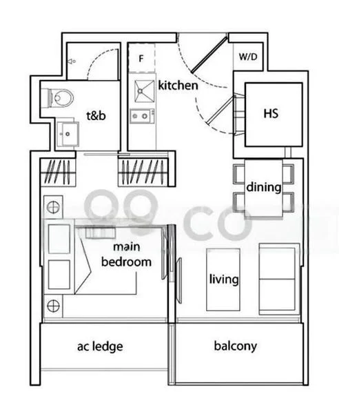 1 Bed Condo for Rent in  Cradels - Image 13