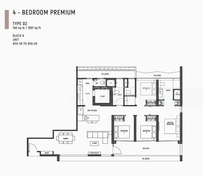 4 Bed Condo for Sale in Blossoms By The Park - Image 17