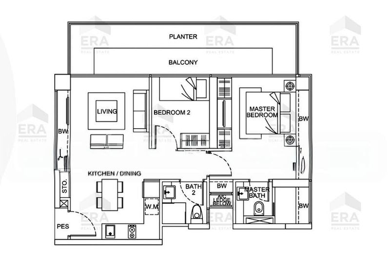 2 Bed Apartment (Condo) for Rent in  The Aristo @ Amber - Image 10