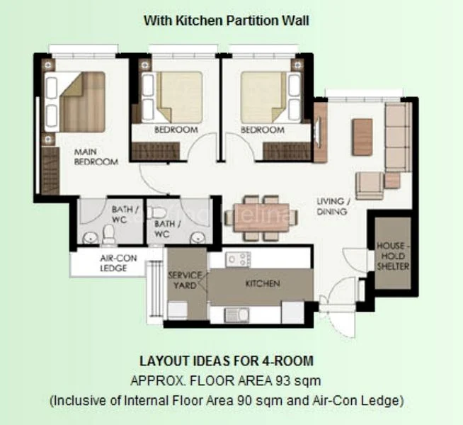 4 Room (4A) HDB for Sale in 513C Yishun Street 51 - Image 14