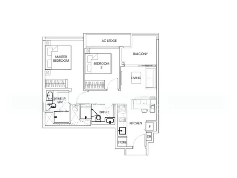 2 Bed Condo for Rent in  The Antares - Image 13