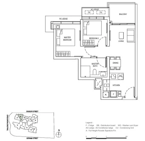 2 Bed Apartment (Condo) for Rent in  One Bernam - Image 6