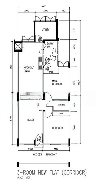 3 Room (3NG) HDB for Rent in 425 Ang Mo Kio Avenue 3 - Image 7
