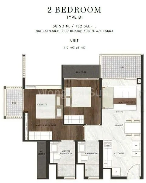 2 Bed Condo for Rent in Jervois Privé - Image 15
