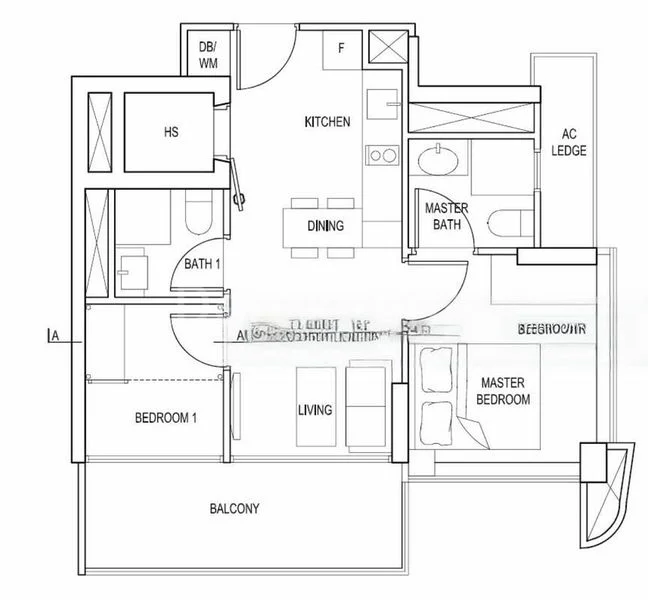 2 Bed Condo for Rent in  Spottiswoode Suites - Image 7