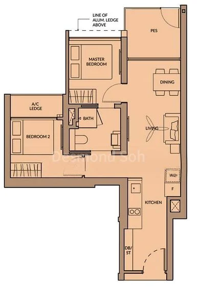 2 Bed Apartment (Condo) for Rent in  The Woodleigh Residences / The Woodleigh Mall - Image 13