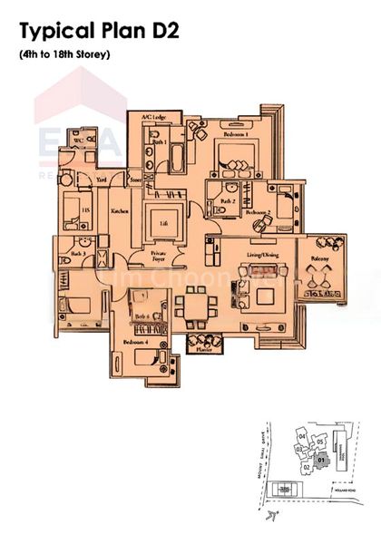 4 Bed Condo for Sale in  The Serenade @ Holland - Image 4