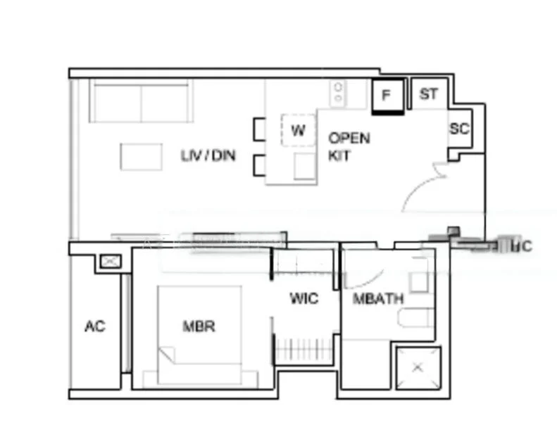 1 Bed Condo for Rent in  Sky Vue - Image 4