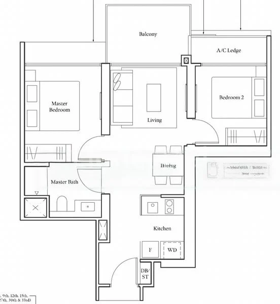2 Bed Condo for Rent in  Avenue South Residence - Image 11