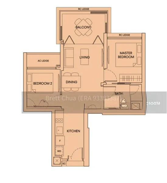 2 Bed Condo for Rent in  One Holland Village Residences / One Holland Village - Image 13