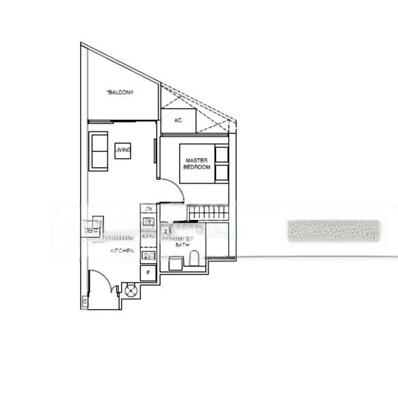 1 Bed Condo for Rent in  Commonwealth Towers - Image 7