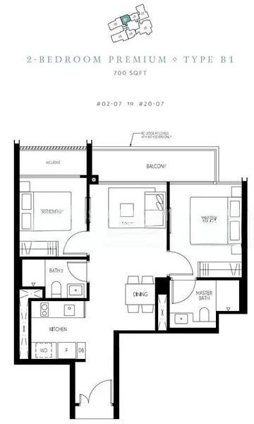 2 Bed Condo for Sale in  Amber 45 - Image 6