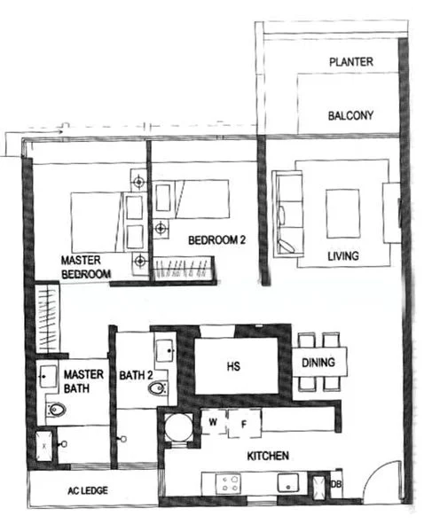 2 Bed Condo for Rent in  The Minton - Image 14