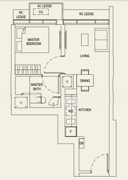 1 Bed Condo for Rent in Newport Residences / Newport Tower - Image 9