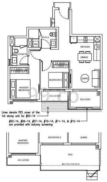 2 Bed Condo for Rent in  Jewel @ Buangkok - Image 10