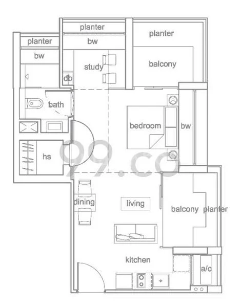 2 Bed Apartment (Condo) for Rent in The Peak @ Cairnhill II - Image 11