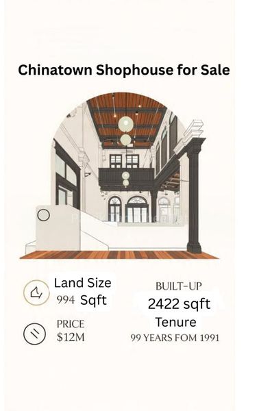 Shop / Shophouse for Sale: 3-Storey Shophouse in Chinatown, Selling with Tenancy - Image 1
