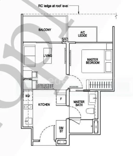 1 Bed Condo for Rent in  The Tapestry - Image 12