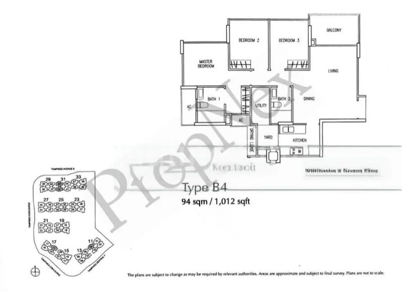 3 Bed Executive Condo for Sale in The Tampines Trilliant - Image 15