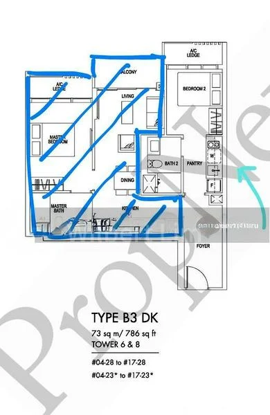 1 Bed Condo for Rent in  Sims Urban Oasis - Image 4