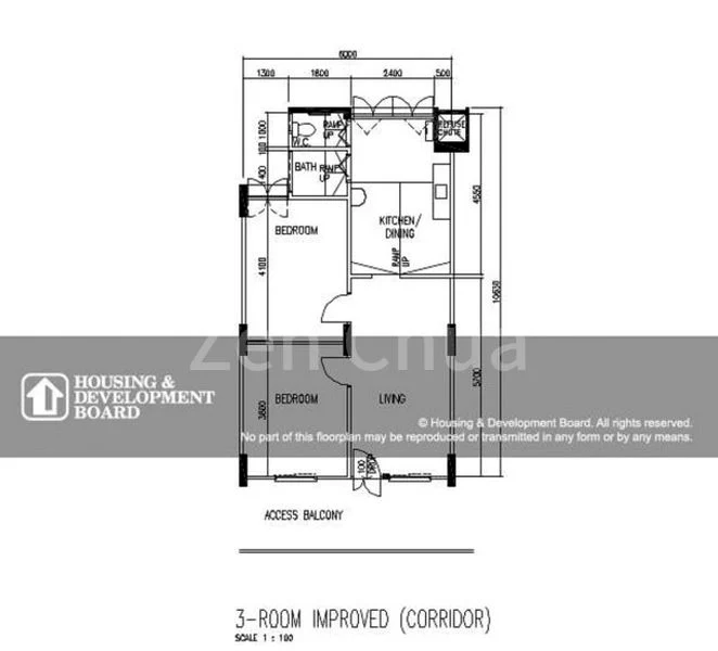 3 Room (3I) HDB for Sale in  109 Bukit Batok West Avenue 6 - Image 7
