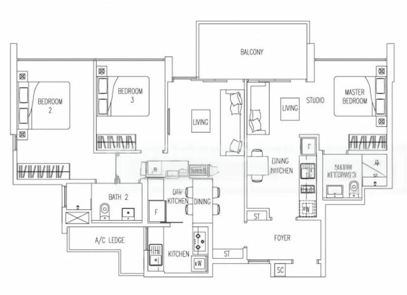 3 Bed Executive Condo for Sale in  Twin Waterfalls - Image 19