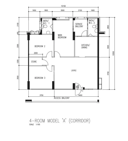 4 Room (4A) HDB for Sale in 740 Woodlands Circle - Image 14