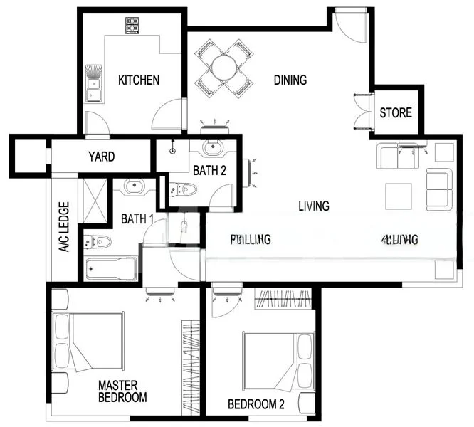 2 Bed Condo for Rent in  Carissa Park Condominium - Image 10