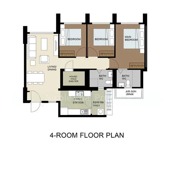Common Room (HDB) for Rent in  697A Jurong West Central 3 - Image 4