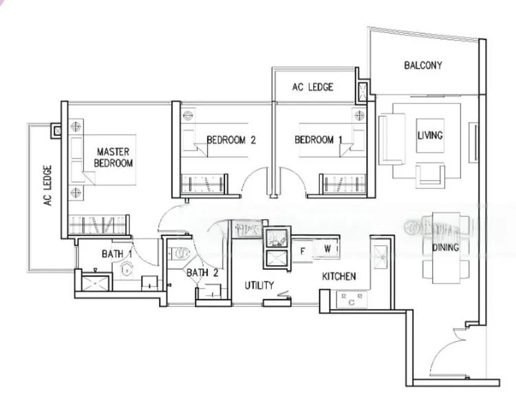 Room (Condo) for Rent in  Eight Riversuites - Image 5
