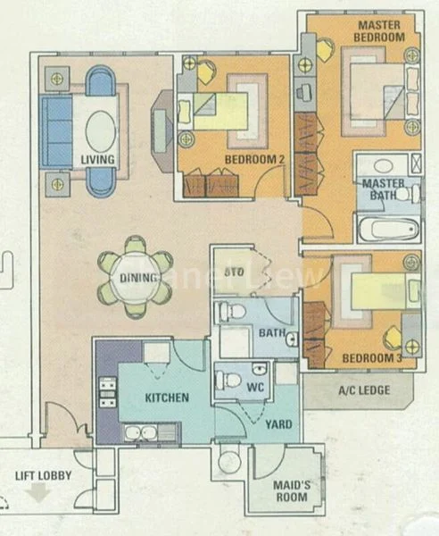 3 Bed Condo for Rent in  The Tropica - Image 9