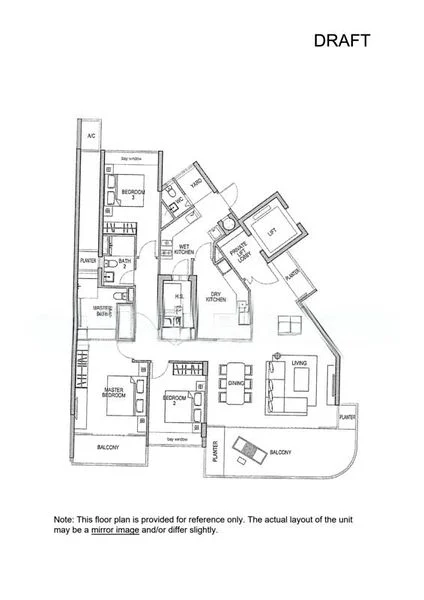 3 Bed Condo for Rent in The Azure - Image 19