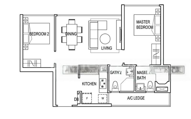2 Bed Condo for Rent in Symphony Suites - Image 11