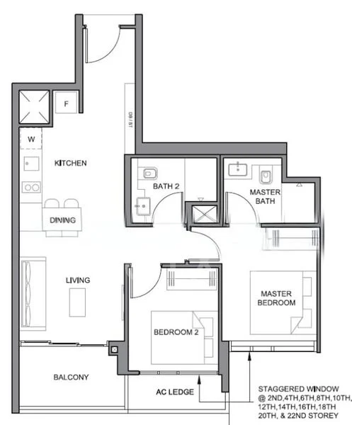 2 Bed Condo for Rent in  Parc Clematis - Image 12