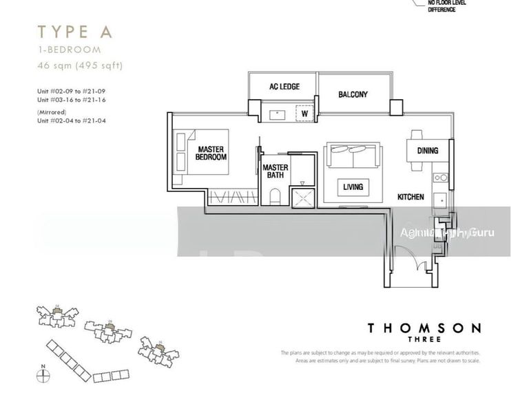 1 Bed Condo for Rent in Thomson Three - Image 8