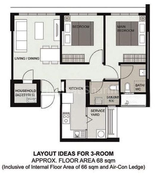 3 Room (3A) HDB for Sale in  606A Tampines Street 61 - Image 14