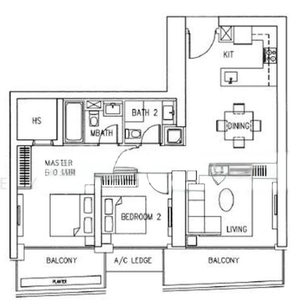 2 Bed Condo for Sale in  Marina Bay Residences - Image 7