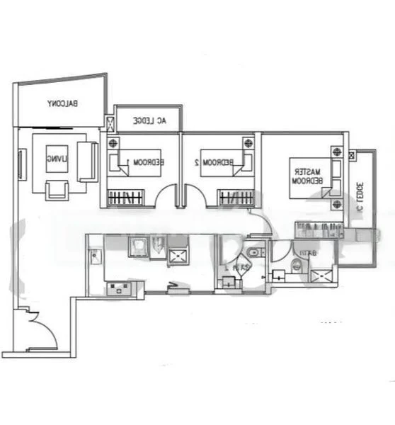 3 Bed Apartment (Condo) for Rent in  Eight Riversuites - Image 10