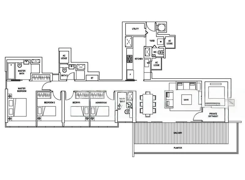 4 Bed Condo for Rent in  Skyline Residences - Image 16