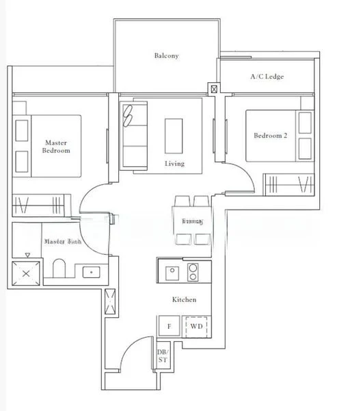 2 Bed Condo for Rent in  Avenue South Residence - Image 13